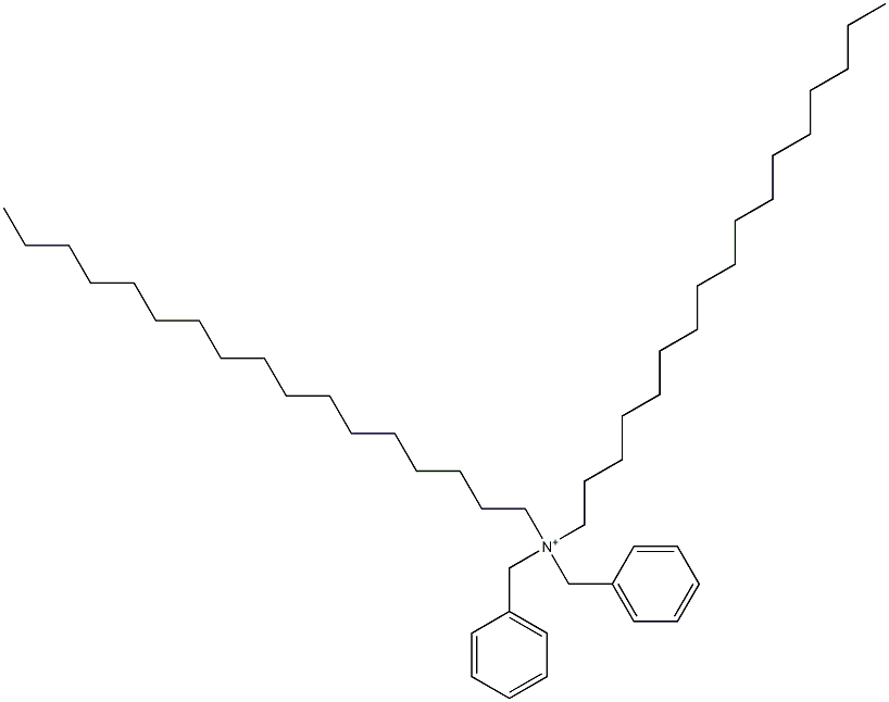 Diheptadecyldibenzylaminium Struktur