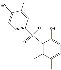 2,4'-Dihydroxy-3',5,6-trimethyl[sulfonylbisbenzene] Struktur