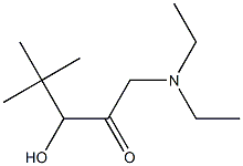 1-(Diethylamino)-3-hydroxy-4,4-dimethyl-2-pentanone Struktur