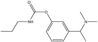 N-Propylcarbamic acid 3-(1-dimethylaminoethyl)phenyl ester Struktur