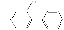 1-Methyl-4-phenyl-1,2,3,6-tetrahydropyridin-3-ol Struktur