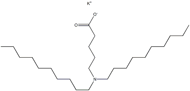 5-(Didecylamino)valeric acid potassium salt Struktur