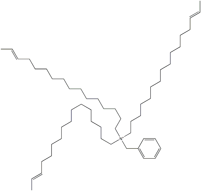 Tri(14-hexadecenyl)benzylaminium Struktur