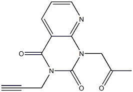 1-(2-Oxopropyl)-3-(2-propynyl)-1,2,3,4-tetrahydropyrido[2,3-d]pyrimidine-2,4-dione Struktur