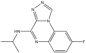 4-Isopropylamino-8-fluoro[1,2,4]triazolo[4,3-a]quinoxaline Struktur