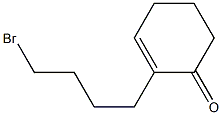 2-(4-Bromobutyl)-2-cyclohexen-1-one Struktur