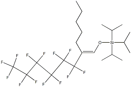 3,3,4,4,5,5,6,6,7,7,8,8,8-Tridecafluoro-2-pentyl-1-(triisopropylsiloxy)-1-octene Struktur