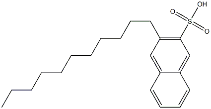 3-Undecyl-2-naphthalenesulfonic acid Struktur