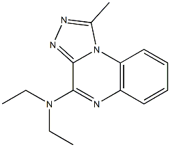 4-Diethylamino-1-methyl[1,2,4]triazolo[4,3-a]quinoxaline Struktur