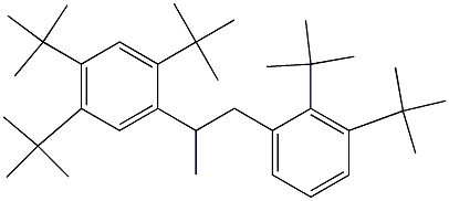 2-(2,4,5-Tri-tert-butylphenyl)-1-(2,3-di-tert-butylphenyl)propane Struktur