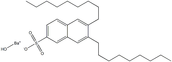 6,7-Dinonyl-2-naphthalenesulfonic acid hydroxybarium salt Struktur