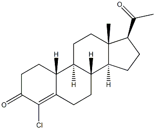 4-Chloro-19-norpregn-4-ene-3,20-dione Struktur