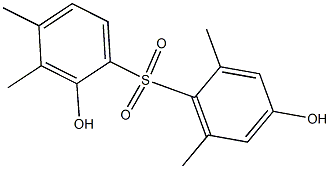 2,4'-Dihydroxy-2',3,4,6'-tetramethyl[sulfonylbisbenzene] Struktur