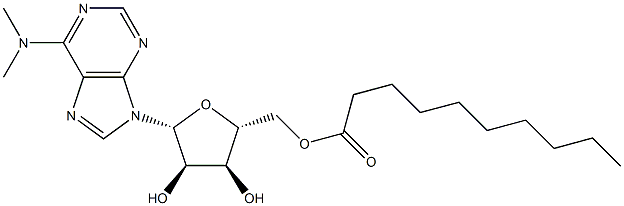 N,N-Dimethyl-5'-O-decanoyladenosine Struktur