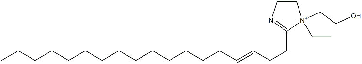 1-Ethyl-1-(2-hydroxyethyl)-2-(3-octadecenyl)-2-imidazoline-1-ium Struktur