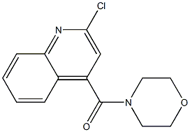 2-Chloro-4-(morpholinocarbonyl)quinoline Struktur