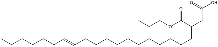 3-(12-Nonadecenyl)succinic acid 1-hydrogen 4-propyl ester Struktur