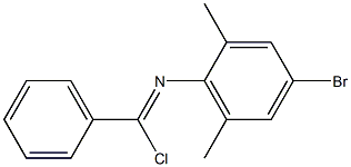 Chloro(phenyl)-N-(2,6-dimethyl-4-bromophenyl)methanimine Struktur