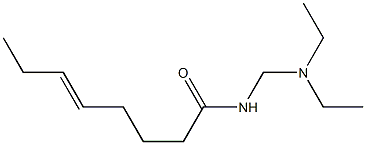 N-[(Diethylamino)methyl]-5-octenamide Struktur