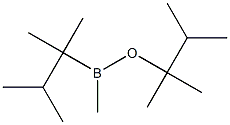 Methyl(1,1,2-trimethylpropyl)[(1,1,2-trimethylpropyl)oxy]borane Struktur