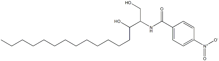 N-(1,3-Dihydroxyhexadecan-2-yl)-4-nitrobenzamide Struktur