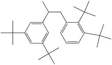 1-(2,3-Di-tert-butylphenyl)-2-(3,5-di-tert-butylphenyl)propane Struktur