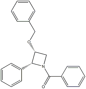 (2R,3R)-1-Benzoyl-3-benzyloxy-2-phenylazetidine Struktur