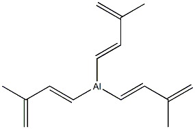 Tris(3-methyl-1,3-butadienyl)aluminum Struktur