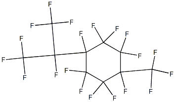 4-[1-(Trifluoromethyl)tetrafluoroethyl]-1-(trifluoromethyl)decafluorocyclohexane Struktur