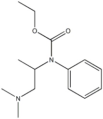 N-(2-Dimethylamino-1-methylethyl)-N-phenylcarbamic acid ethyl ester Struktur