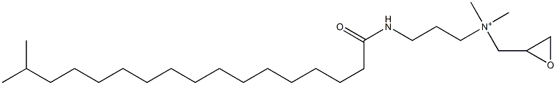 N,N-Dimethyl-N-[3-(16-methyl-1-oxoheptadecylamino)propyl]oxiranemethanaminium Struktur