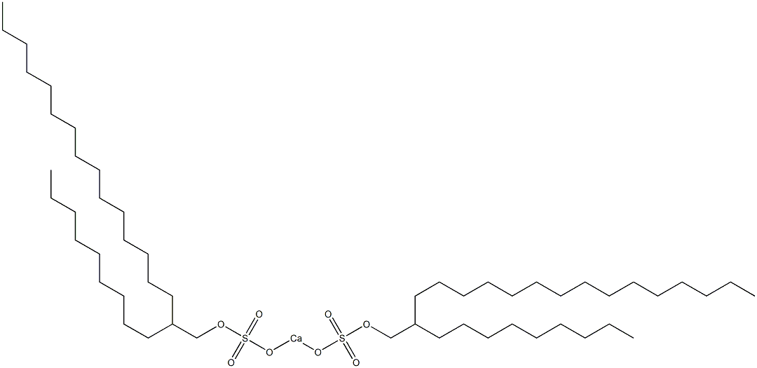 Bis(2-nonylheptadecyloxysulfonyloxy)calcium Struktur