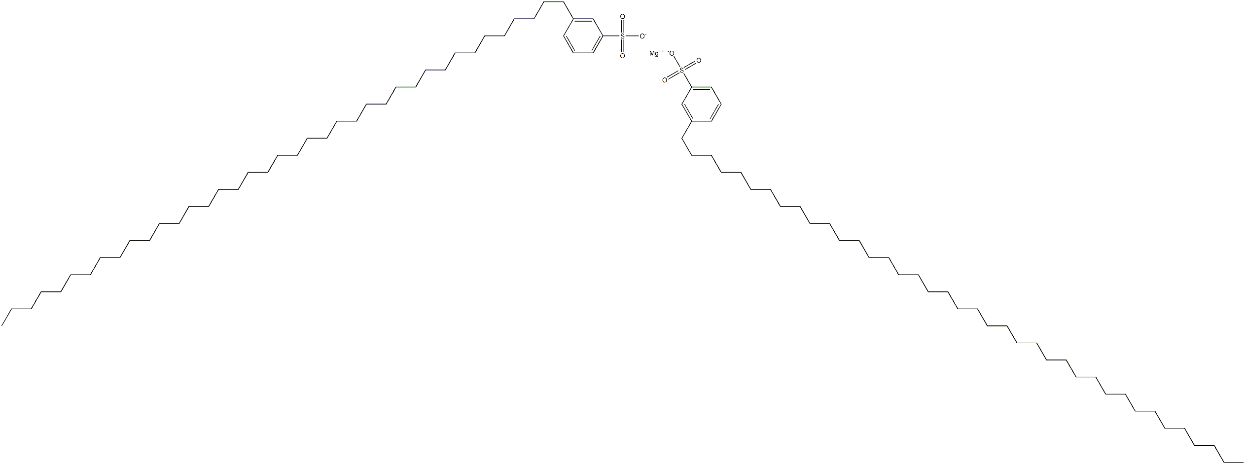 Bis[3-(nonatriacontan-1-yl)benzenesulfonic acid]magnesium salt Struktur