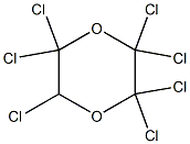 2,2,3,3,5,6,6-Heptachloro-1,4-dioxane Struktur