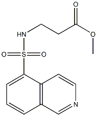 3-(5-Isoquinolinylsulfonylamino)propionic acid methyl ester Struktur