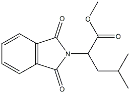 2-(1,3-Dioxo-2H-isoindole-2-yl)-4-methylpentanoic acid methyl ester Struktur