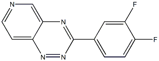 3-(3,4-Difluorophenyl)pyrido[3,4-e]-1,2,4-triazine Struktur