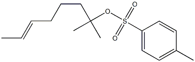 (E)-2-Methyl-6-octen-2-ol tosylate Struktur