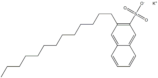 3-Tridecyl-2-naphthalenesulfonic acid potassium salt Struktur