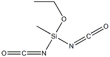 Methyldiisocyanatoethoxysilane Struktur