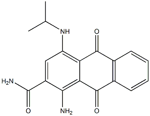 1-Amino-4-(isopropylamino)-9,10-dihydro-9,10-dioxoanthracene-2-carboxamide Struktur