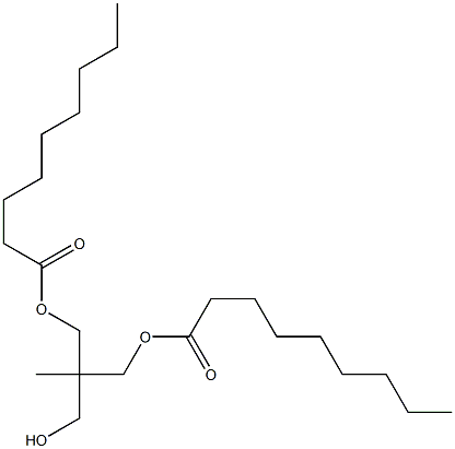 Dinonanoic acid 2-(hydroxymethyl)-2-methyl-1,3-propanediyl ester Struktur