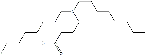 4-(Dioctylamino)butyric acid Struktur