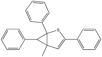 1,3,6-Triphenyl-5-methyl-2-thiabicyclo[3.1.0]hex-3-ene Struktur