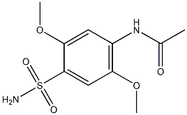 4-Acetylamino-2,5-dimethoxybenzenesulfonamide Struktur