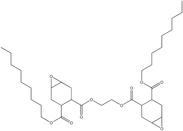 Bis[2-(nonyloxycarbonyl)-4,5-epoxy-1-cyclohexanecarboxylic acid]ethylene ester Struktur