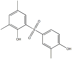 2,4'-Dihydroxy-3,3',5-trimethyl[sulfonylbisbenzene] Struktur