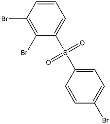 2,3-Dibromophenyl 4-bromophenyl sulfone Struktur