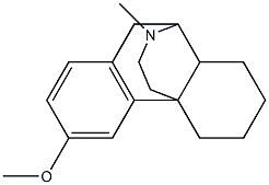 1,2,3,9,10,10a-Hexahydro-6-methoxy-11-methyl-4H-10,4a-(iminoethano)phenanthrene Struktur