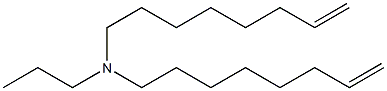 N-Propyl-N,N-di(7-octenyl)amine Struktur